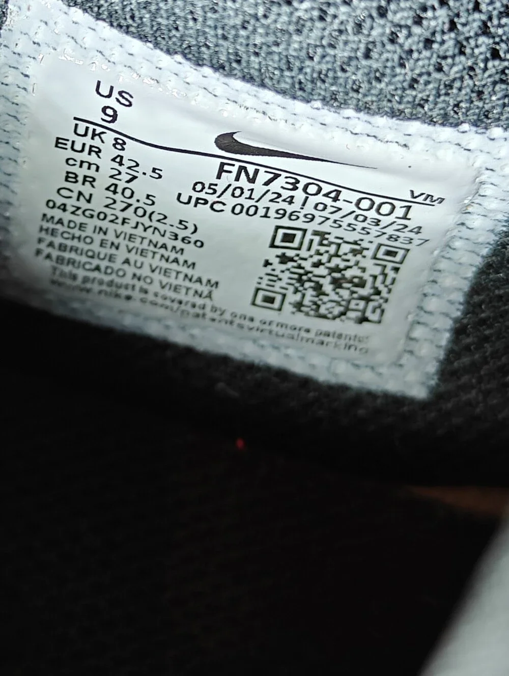 Nike Air Max Excee Black Gray Sneakers Casual Men's Shoe Size 9